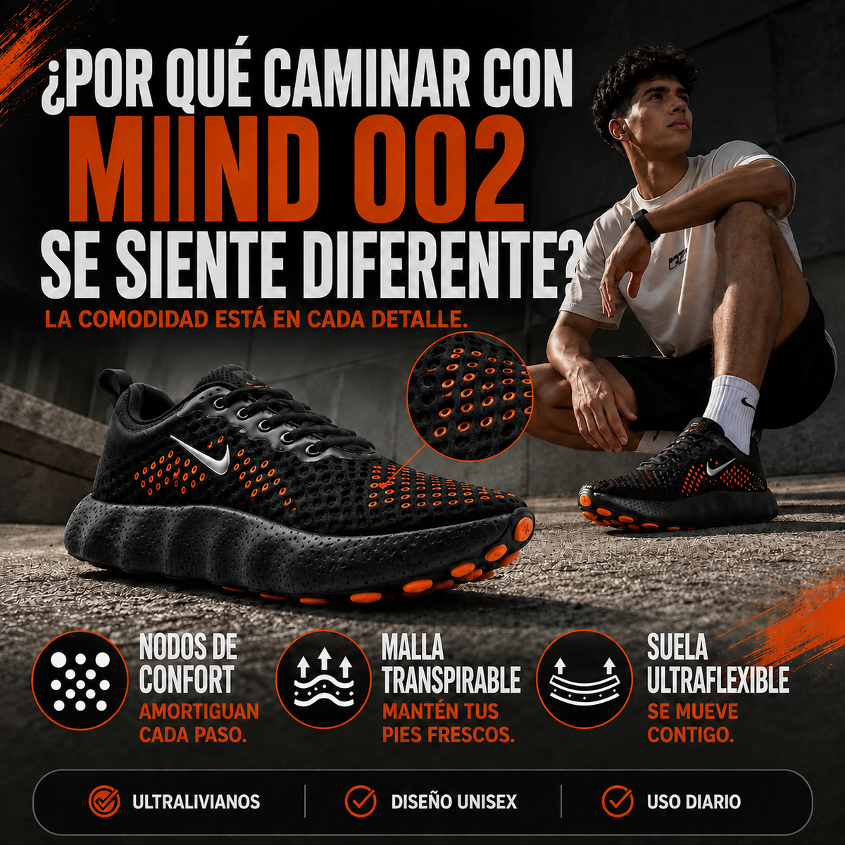 ZAPATILHAS MIND 002 • 60% OFF Solo Hoy