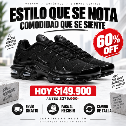 🔥 ZAPATILLAS PLUS TN — 60% OFF SOLO HOY