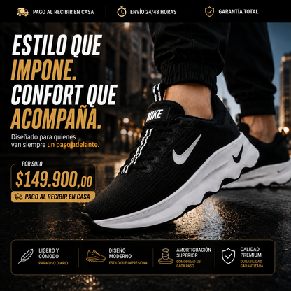 🔥 Nike Motiva Premium | Máximo Confort • 70% OFF Solo Hoy