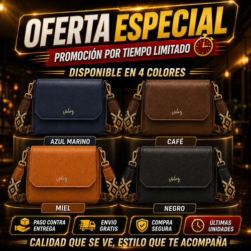 Bolso Carriel Dacota de Cuero Legítimo — Oferta Limitada, Paga al Recibir